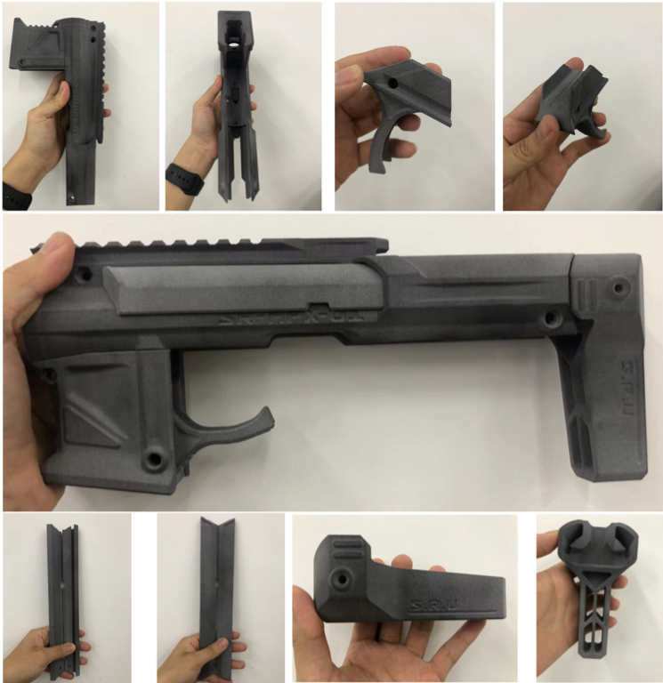 resemble the BB Air Gun parts printed by SLS printing 
