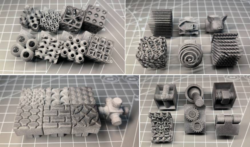Các bộ phận của khối Rubik được in 3D bằng công nghệ SLS bởi TPM3D.