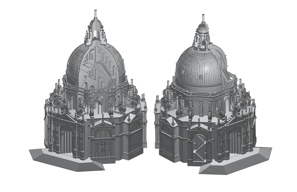3D model of the Basilica of Santa Maria della Salute 