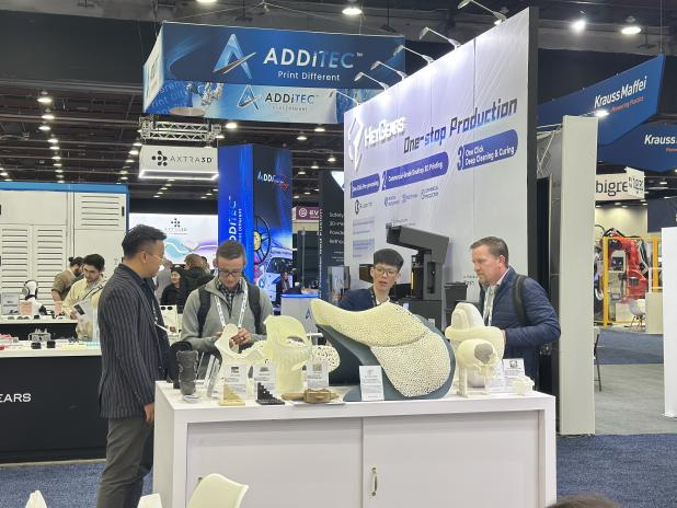 TPM3D displaying SLS 3D printing solutions at RAPID+TCT 2025