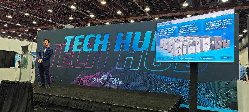 TPM3D shared SLS 3D printing solutions at Tech Hub of RAPID+TCT 2025