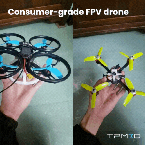 consumer grade FPV drones printed with SLS 3D printing technology