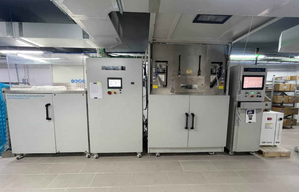 TPM3D's printing system installed at Edser's labs in Barcelona