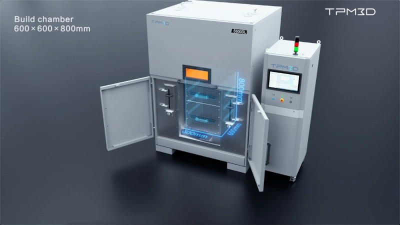 Build chamber size of TPM3D S600DL 3D printer