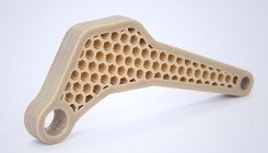 3D printed part with PEEK material