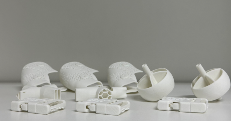 Parts printed with TPM3D PP material