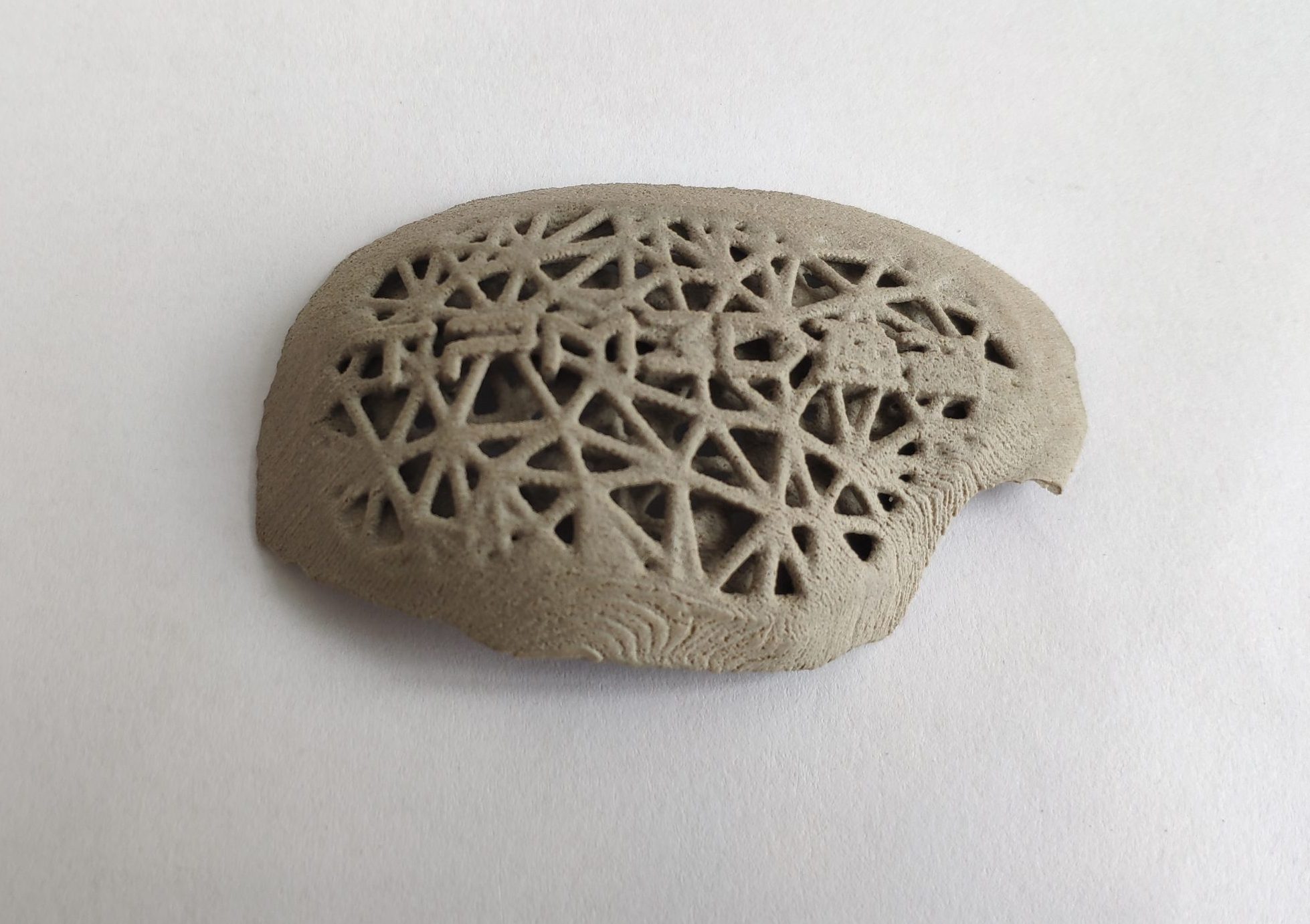 3D printed part with PEEK material