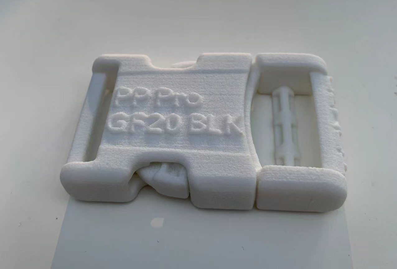 3D printed plastic buckle with polypropylene material TPM3D PP Pro