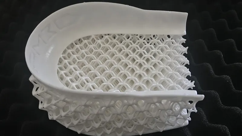 3D printed shoe midsole with TPU material