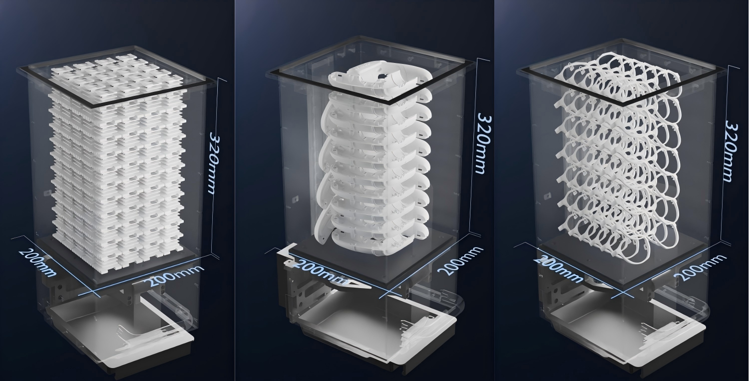 CF200+PPS200 SLS printer build chamber-printing speed and efficiency