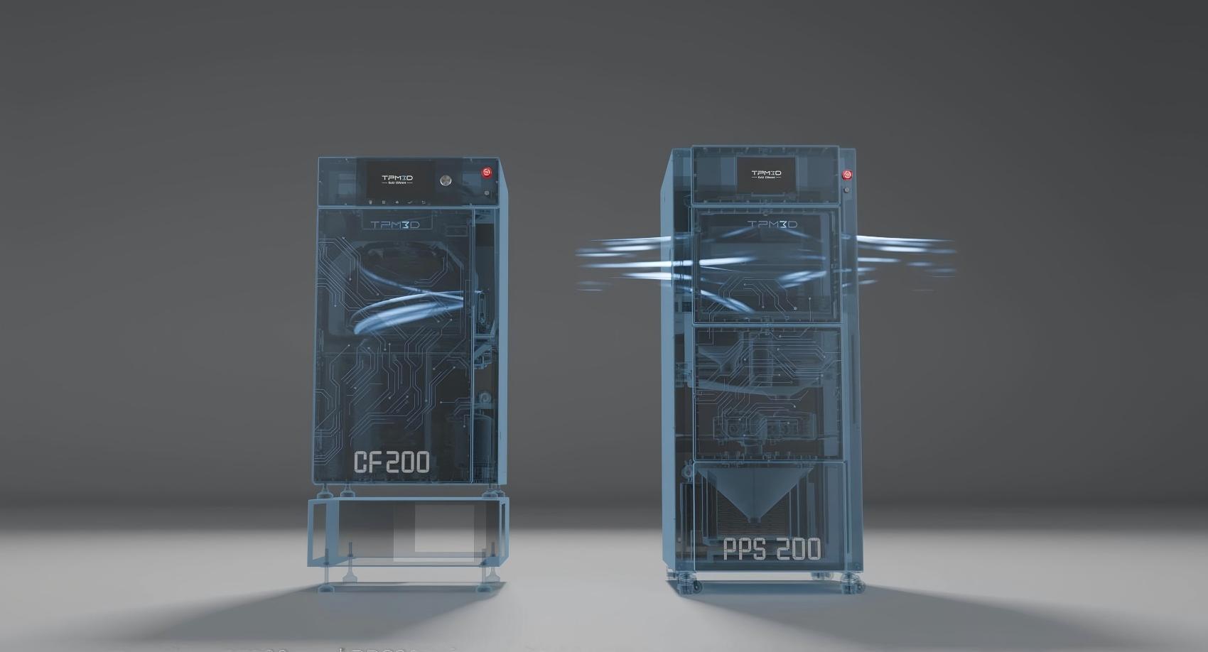 clean and efficient powder handling of CF200 and PPS 200 sls printers