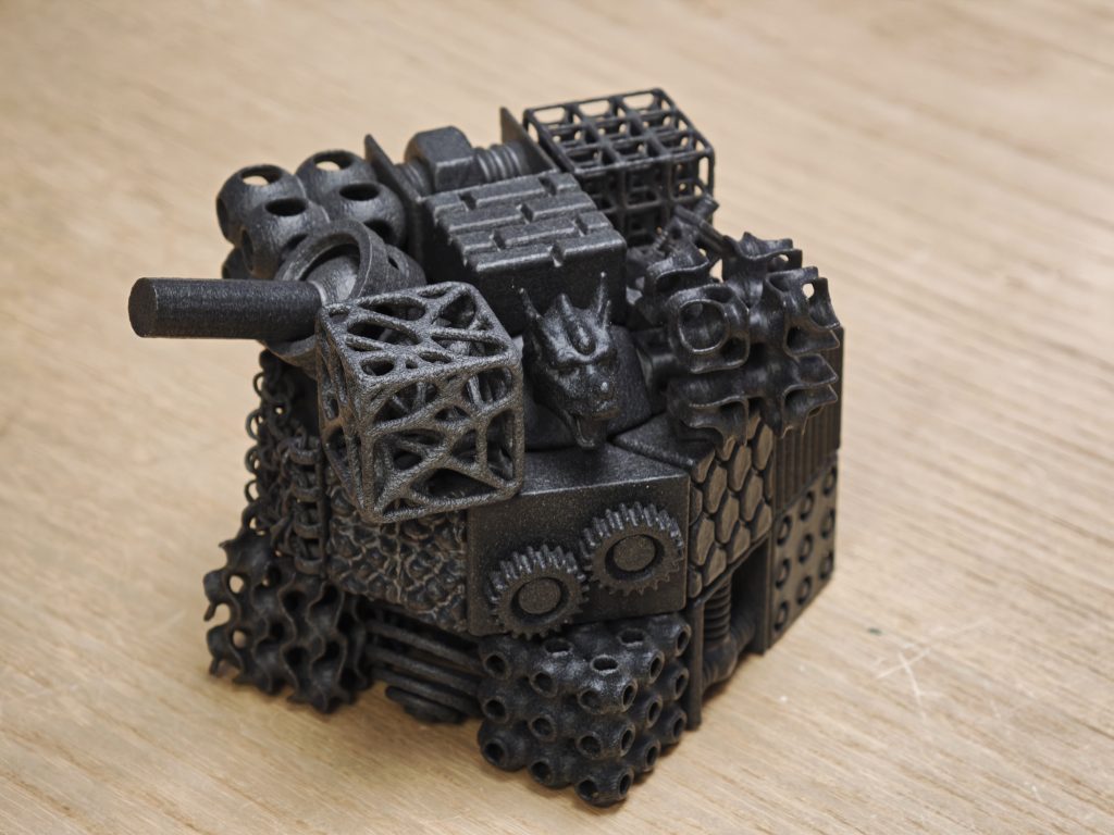 SLS 3D printed rubik's cube