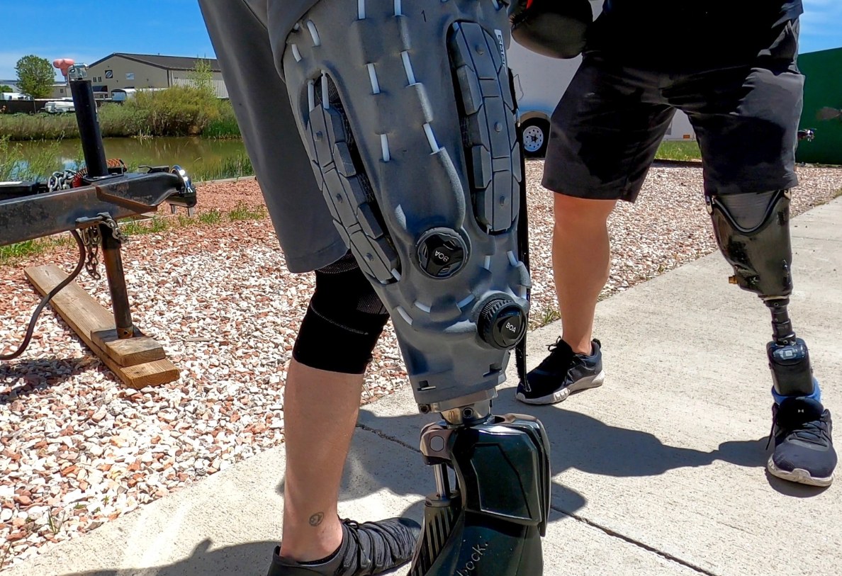 The new Quatro prosthesis used by Hughes