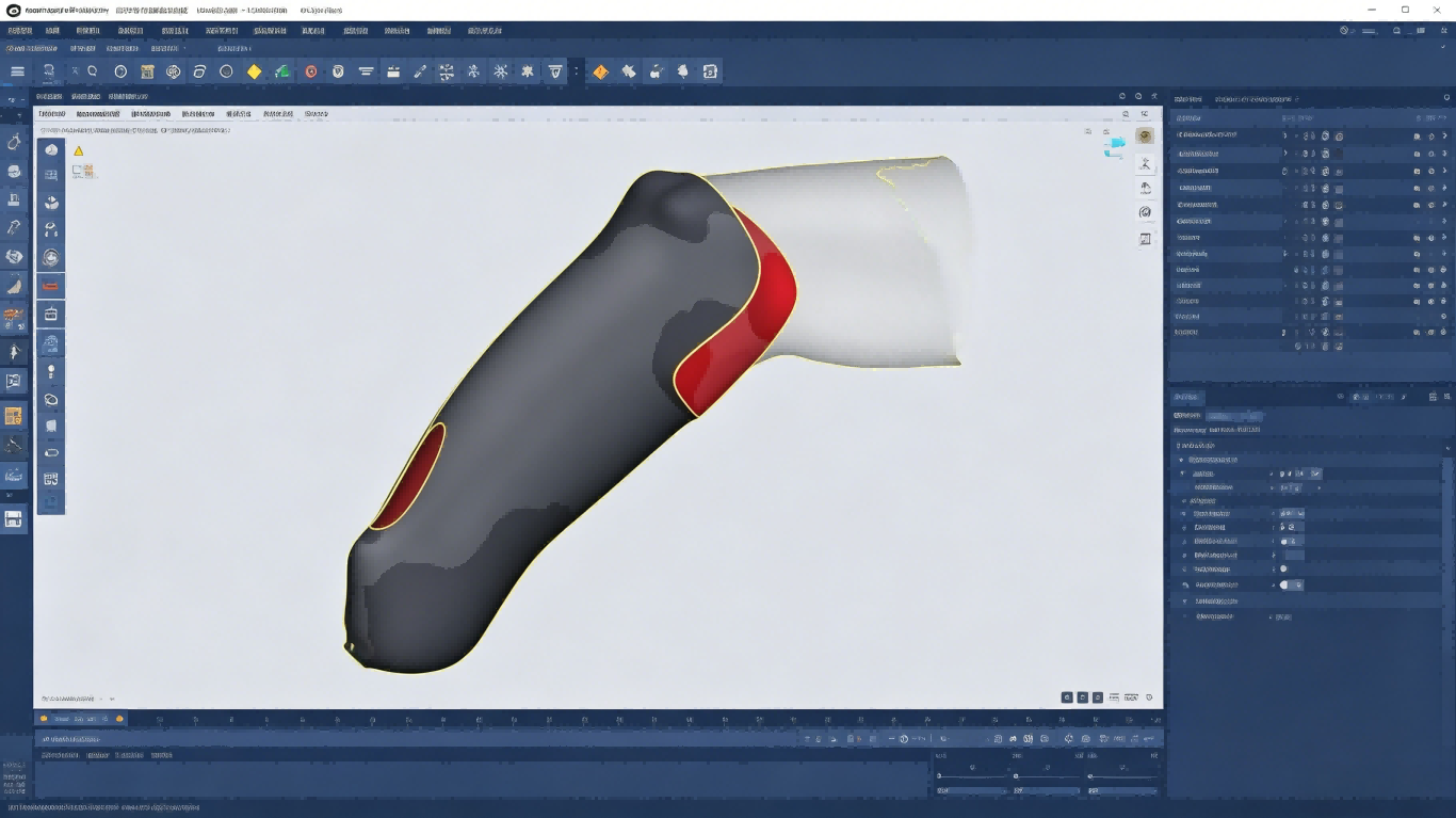Digital CAD design of prosthetic socket matched to scanned residual limb geometry.