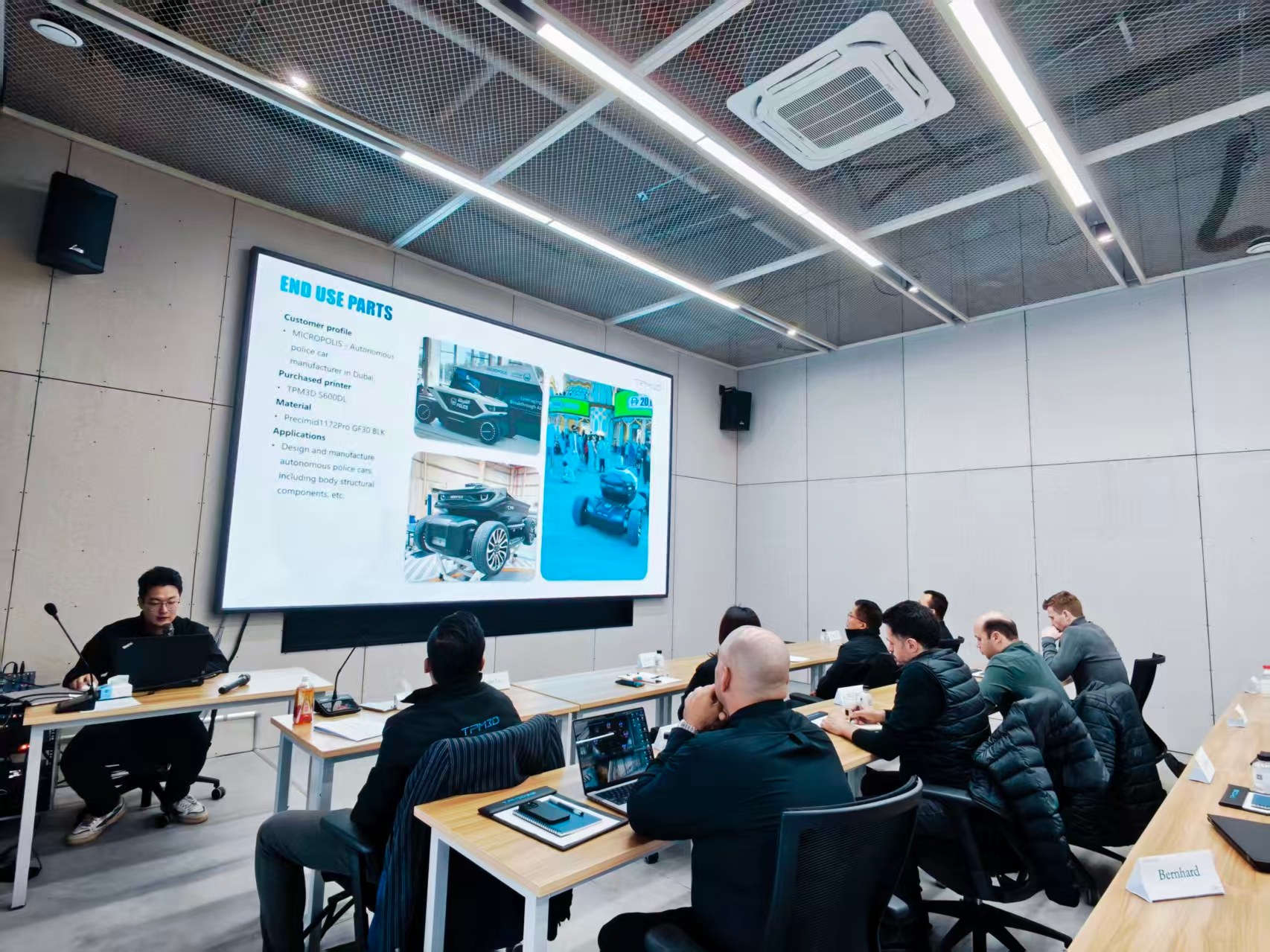 Industrial SLS 3D printing applications by TPM3D in robotics, drones, footwear and automotive parts