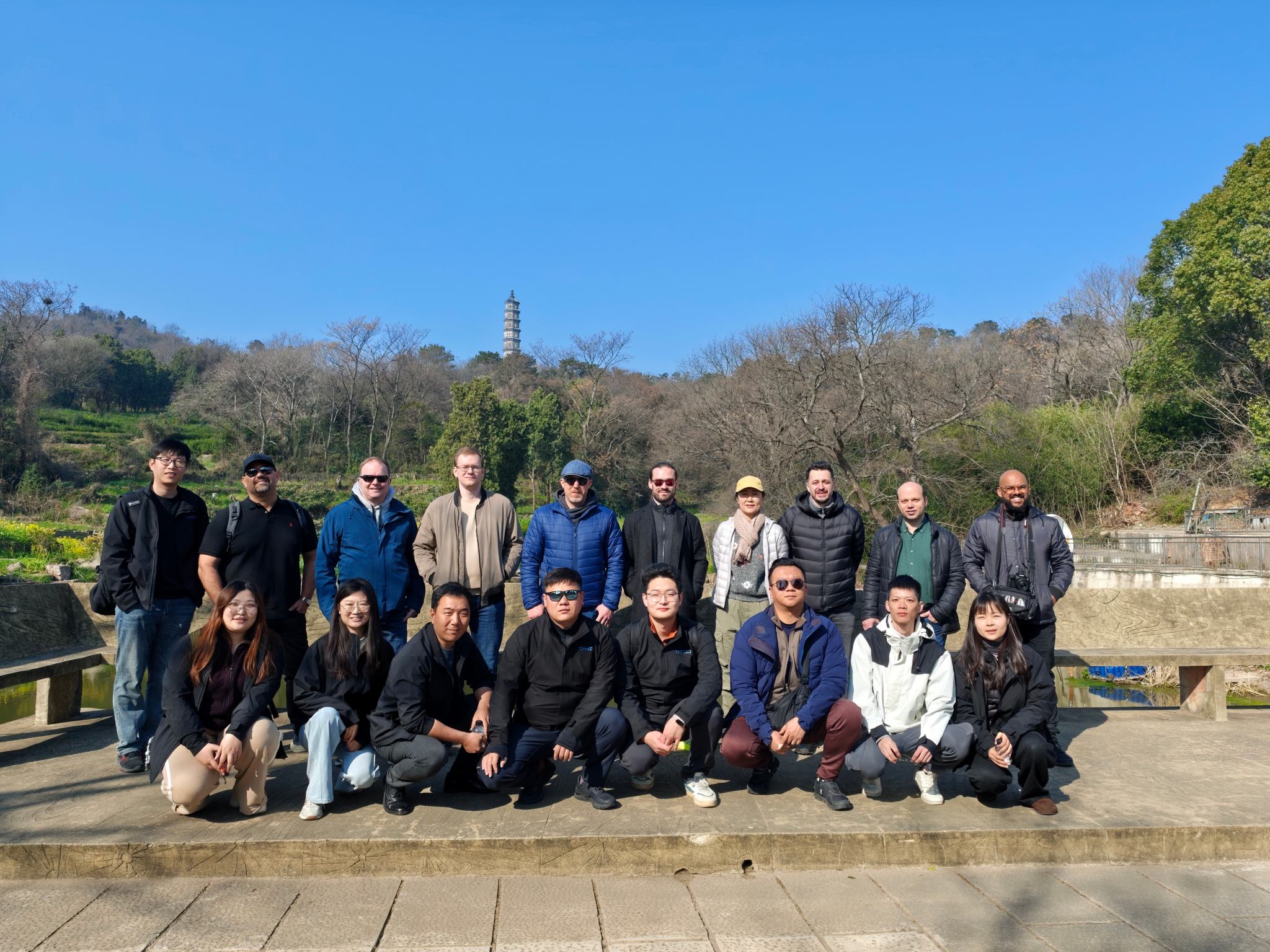 TPM3D global partners exploring Mushan Island and Chaohu Lake during cultural exchange activity