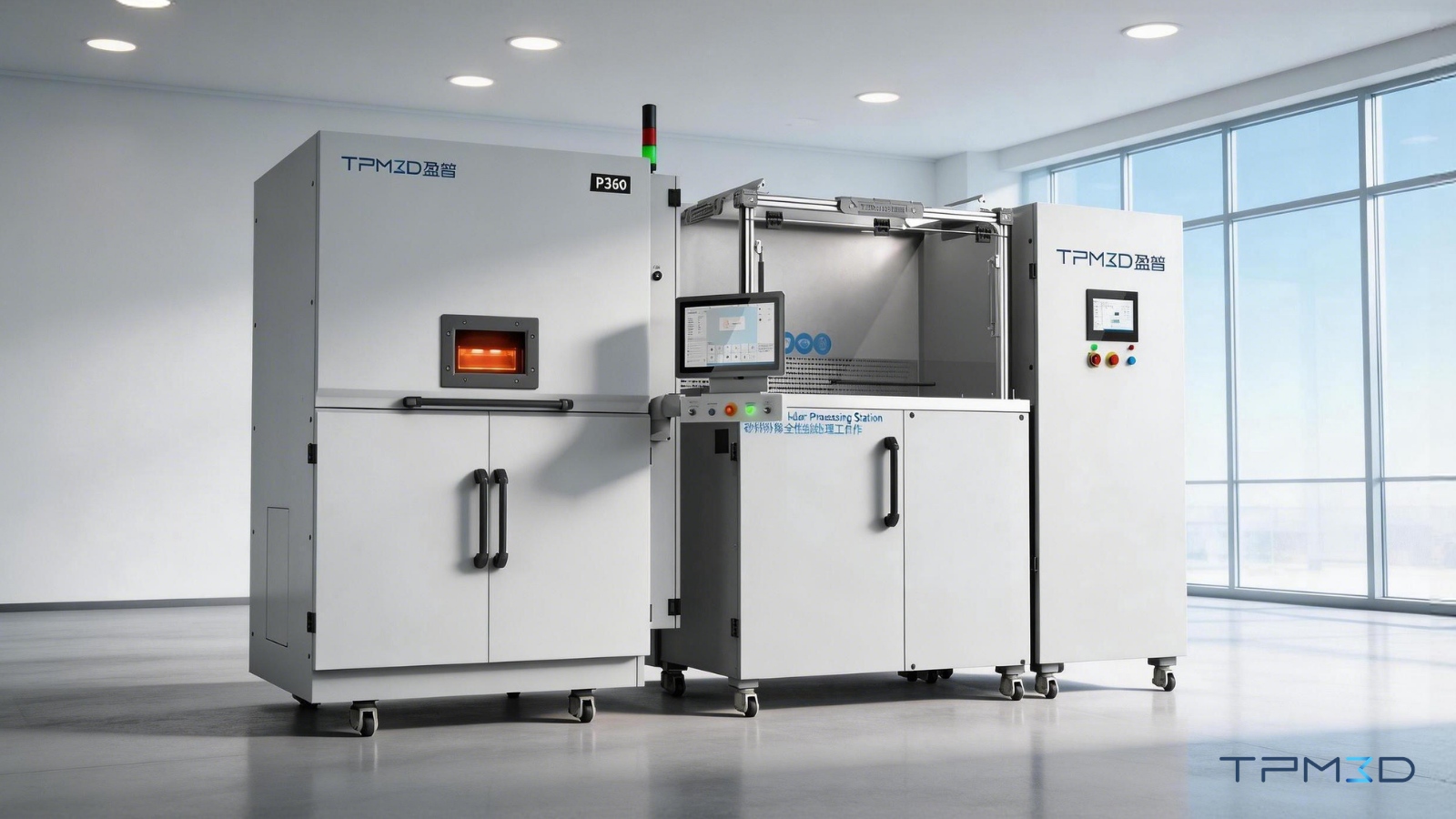 TPM3D P360 SLS 3D printer producing medical-grade surgical guides