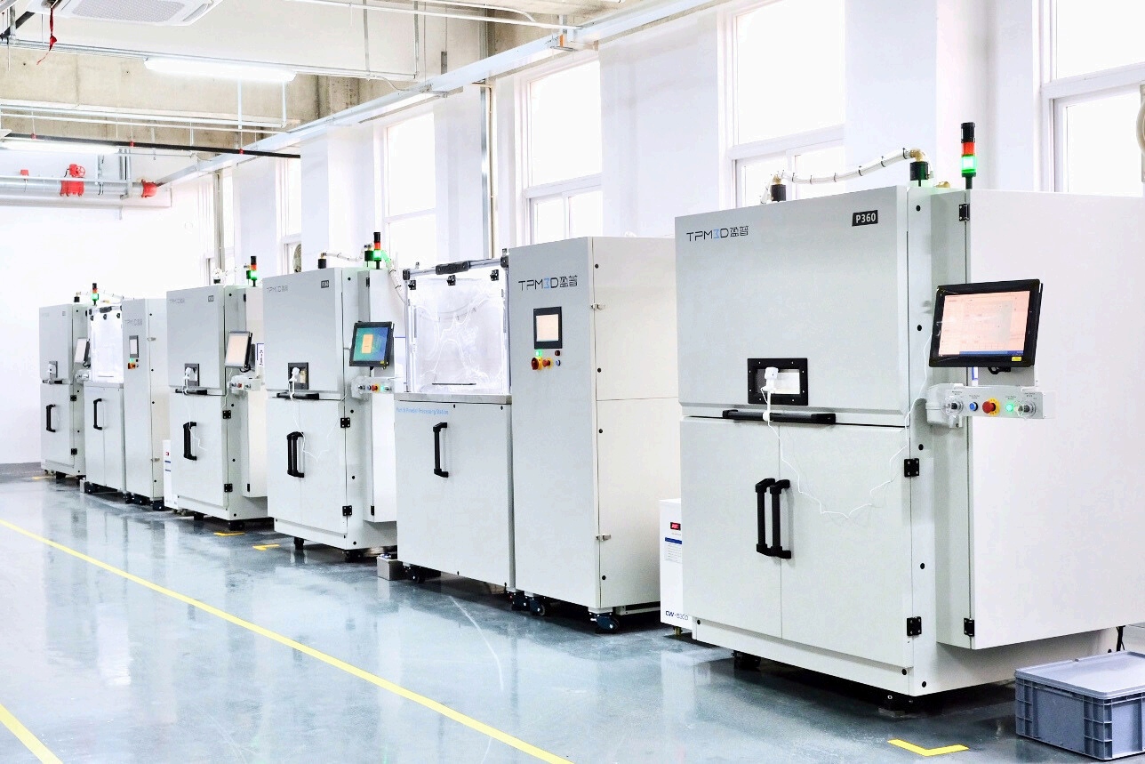 TPM3D SLS 3D printers P360 and P550DL installed at Rapi3D manufacturing facility