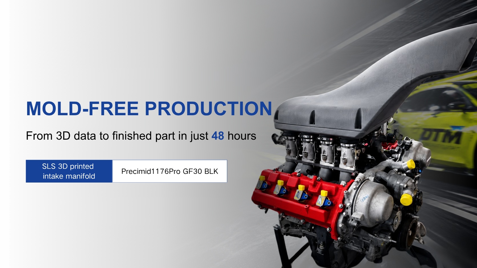 Mold-free production with SLS 3D printing technology for intake manifolds