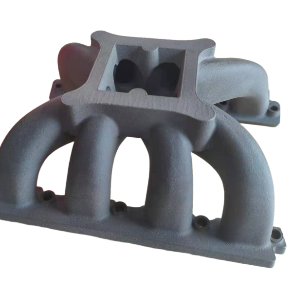 3D printed car part intake manifold with TPM3D PA6X BLK material