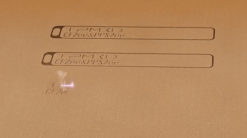 CF250 printing procedure