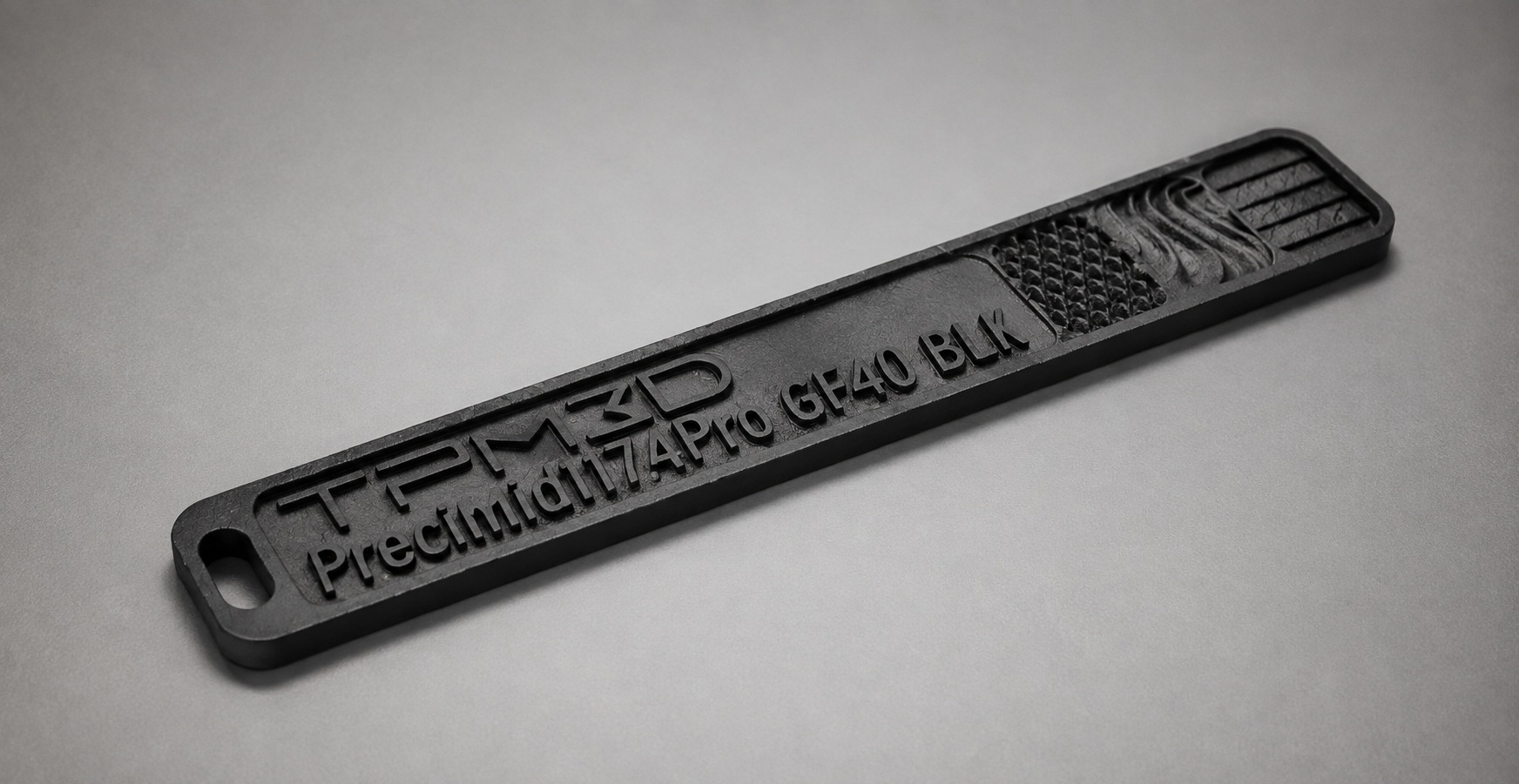 Material Strip 3D printed with CF250 and PPS250
