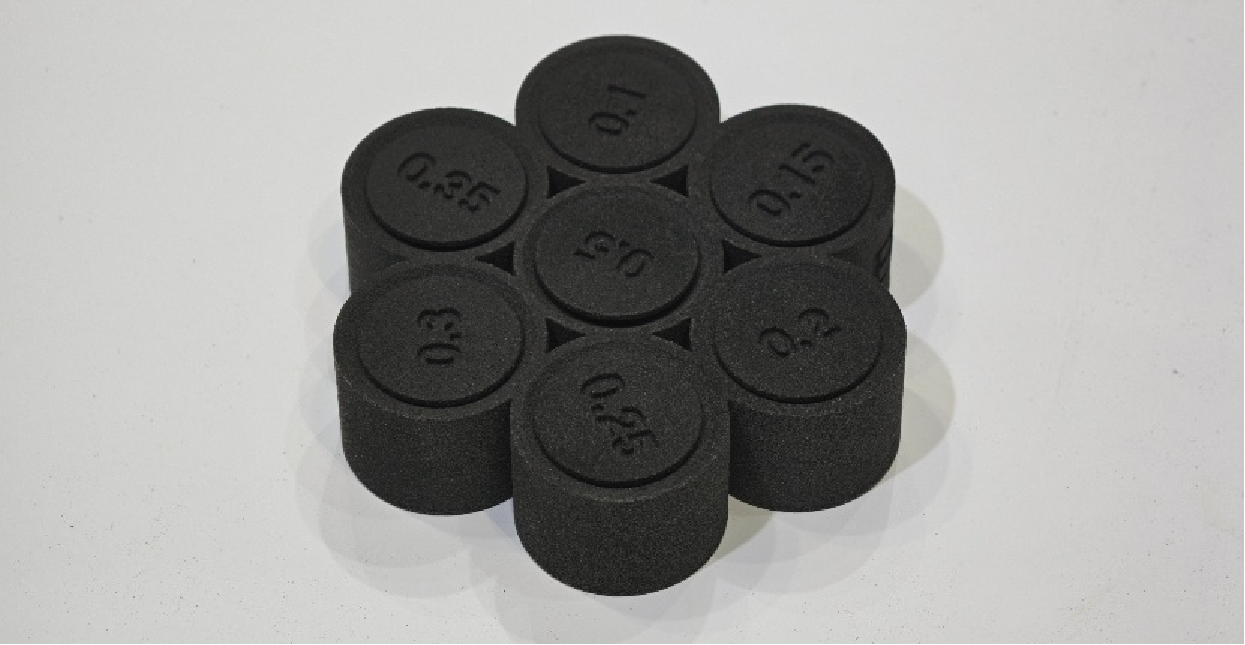Clearance Fit Test Piece 3d printed on CF250 sls 3d printer